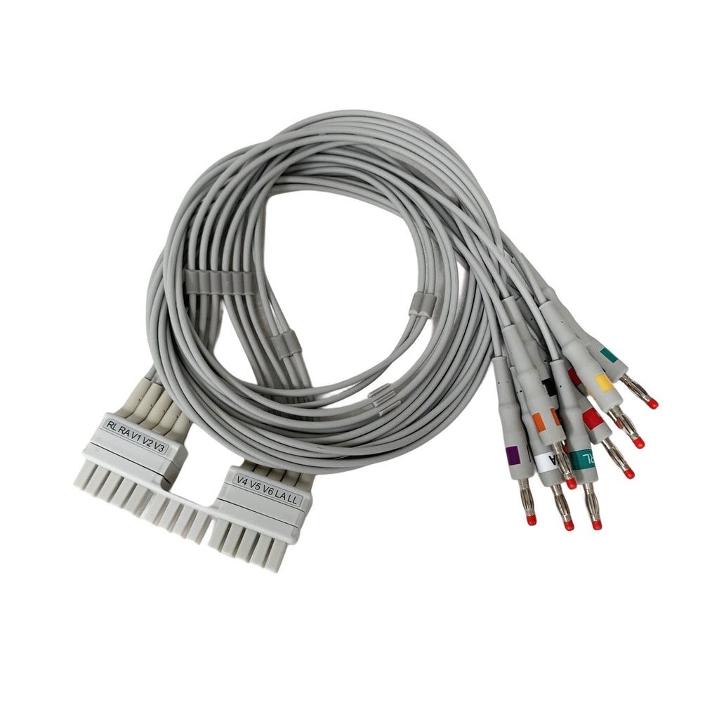 Burdick Ref 9293-039-50, 10 Lead ECG EKG Patient Cable RDS
