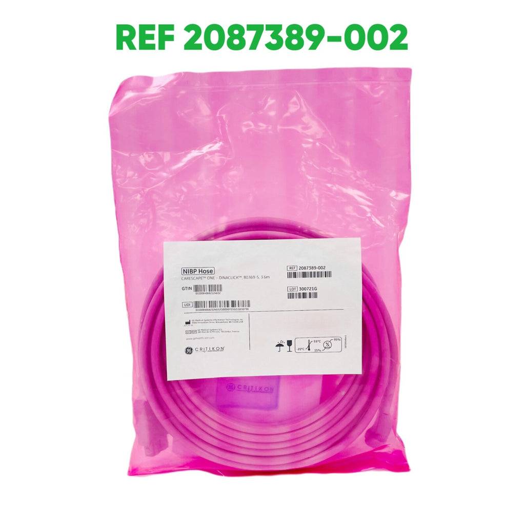 Ge Critikon REF 2087389-002 Nibp Hose Carescape™ One - Dinaclick, 80369-5, 3.6M