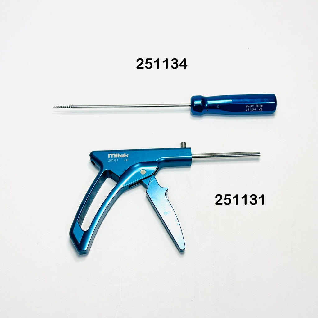 Mitek 251134 Easy Out Driver W/ 251131 Cufftack Handpiece Instrument