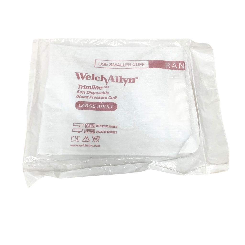 WELCH Allyn®REF 39014 Trimline ™ Soft Disposable Blood Pressure Cuff LARGE ADULT