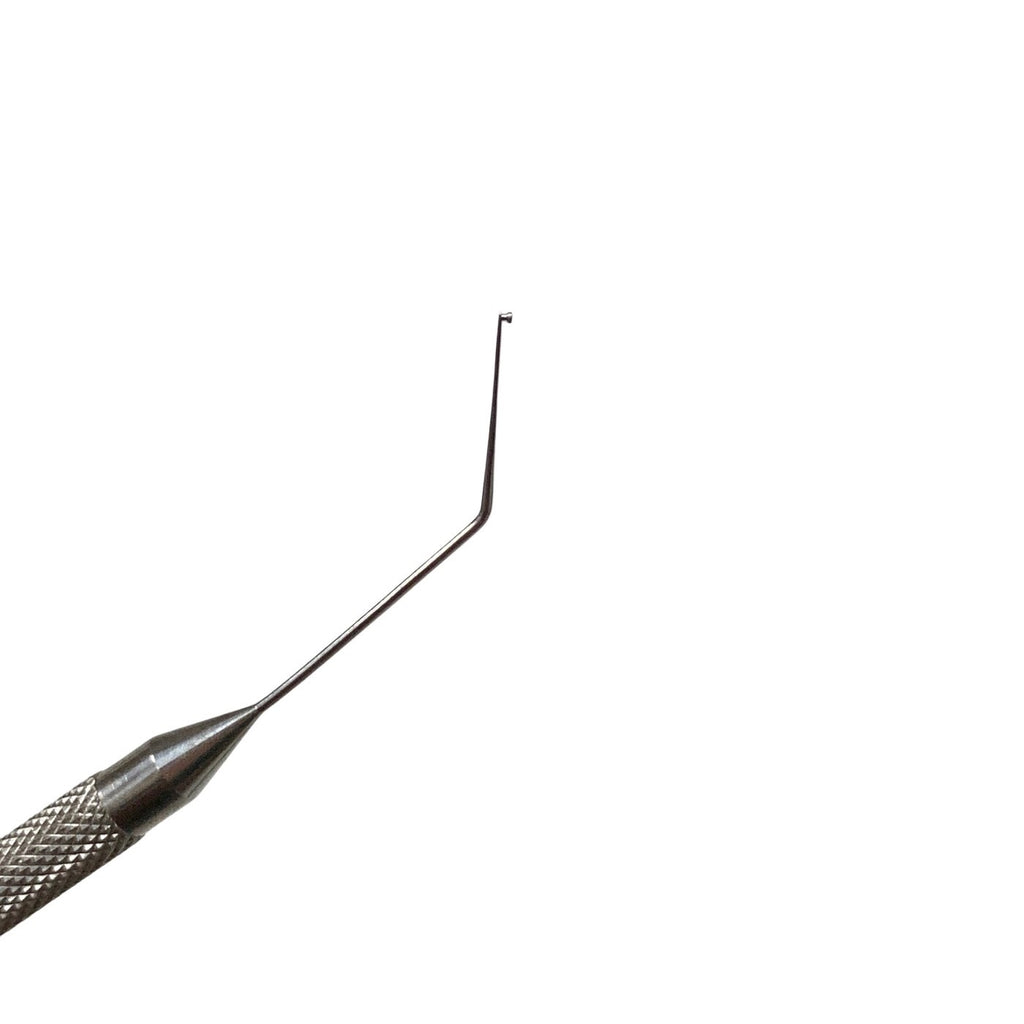 Ambler Surgical 5229E Graether Iris Manipulator Angled 10mm Tip Eye Instrument