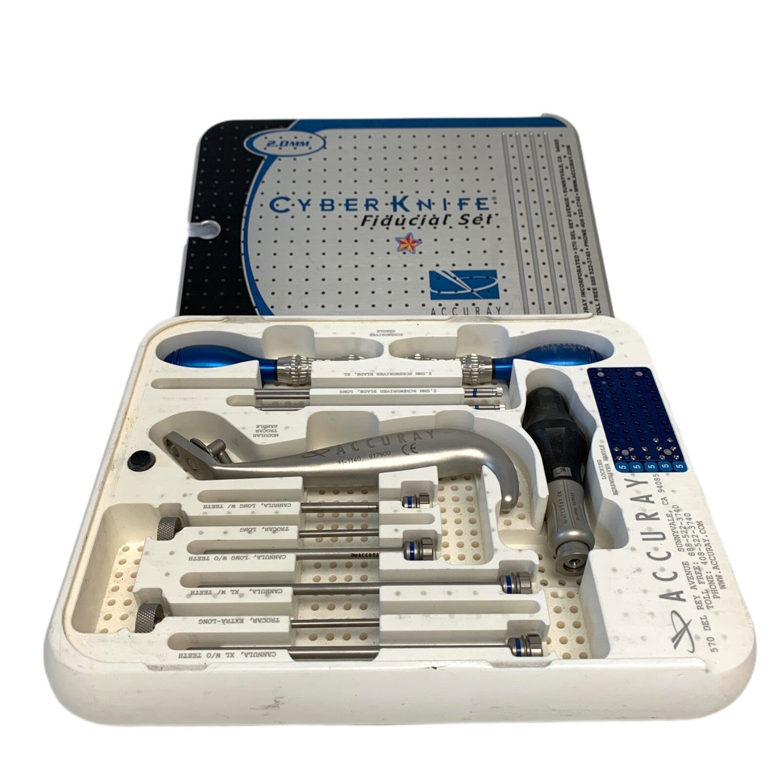 Accuracy 2.0mm CyberKnife Fiducial Set, Set of 12 Instruments