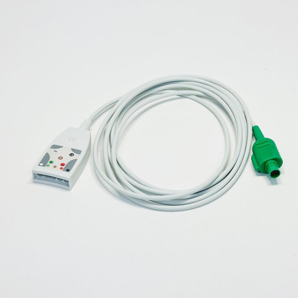 Getinge 0012-00-1814-01 5 LEAD AAMI ECG CABLE w/ 0012-00-1812-01 ecg trunk cable
