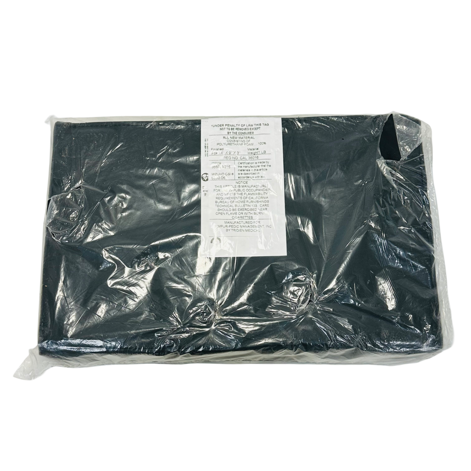MIZUHO OSI 6950-06 Rectangular Positioning pad 14″ x 9″ x 3″ FOR TRIOS & MTS