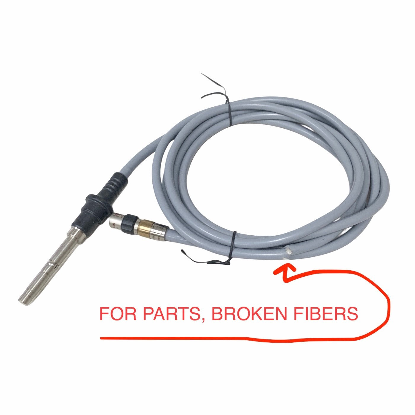 Olympus WA03300A Light Guide Cable 2.8mm 3m Fiber Optic Cord - BROKEN CABLE