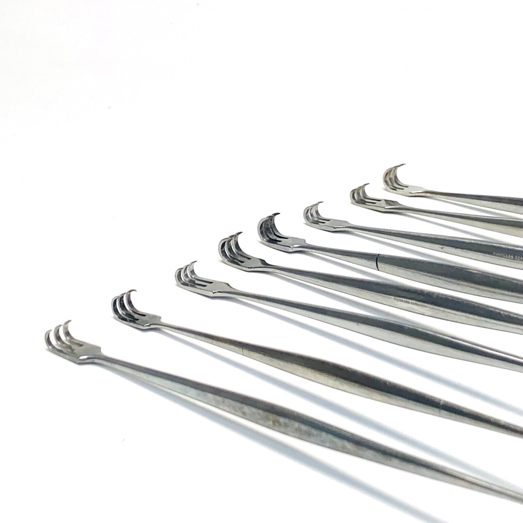 LOT OF 8 SURGICAL SENN RETRACTOR DOUBLE ENDED