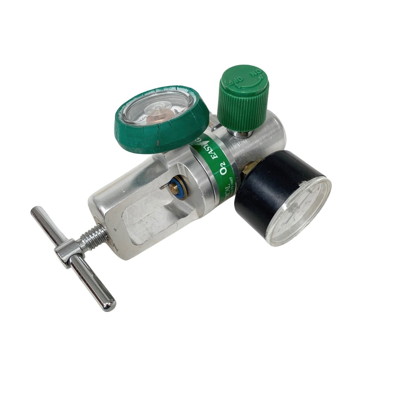 Precision Medical EasyGauge Oxygen Regulator REF 168715G,  0-15 LPM Yoke CGA-870