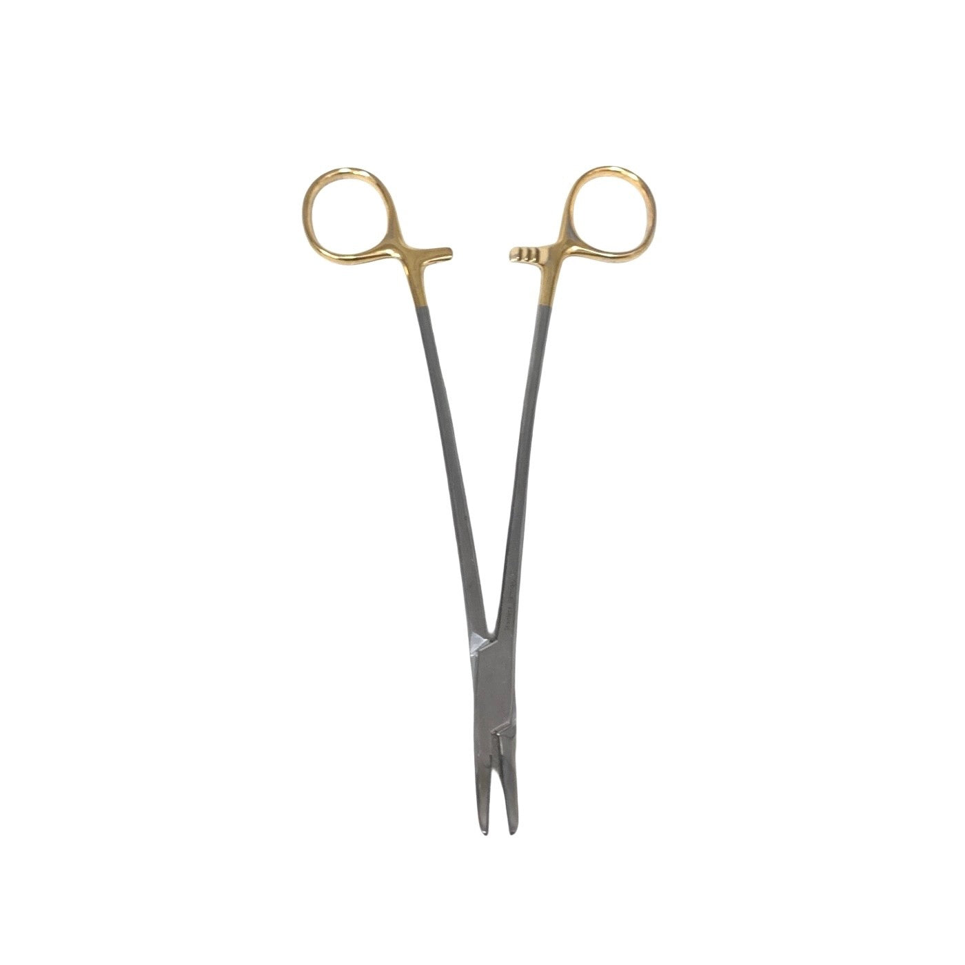 Aesculap Ref BM081R, Durogrip Needle Holder 180mm TC Gold Handle