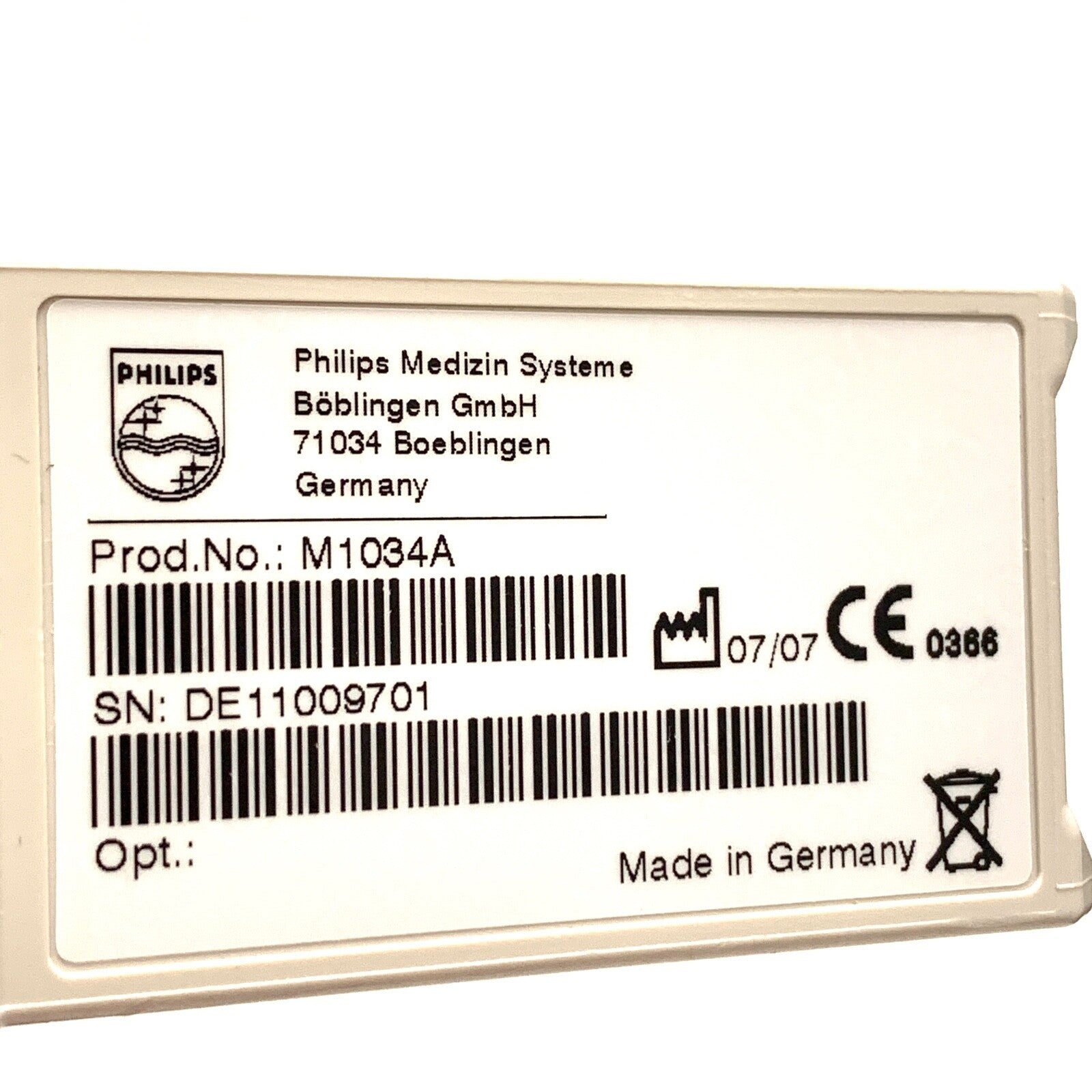 Philips REF M1034A, Bis Bispectral Index Module
