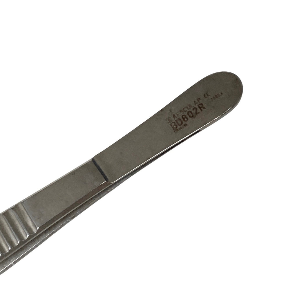 AESCULAP BD802R NELSON Tissue Forceps, straight, 9", jaw width 6mm. 6x7 teeth