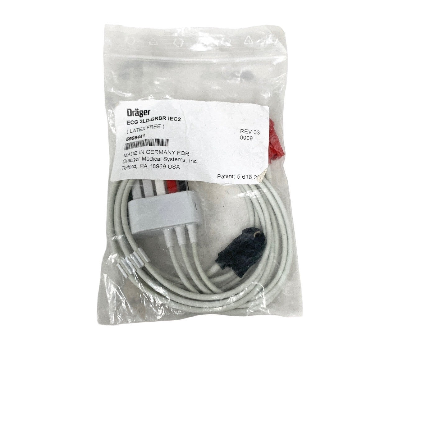 Drager REF 5956441, ECG 3LEAD GRABER