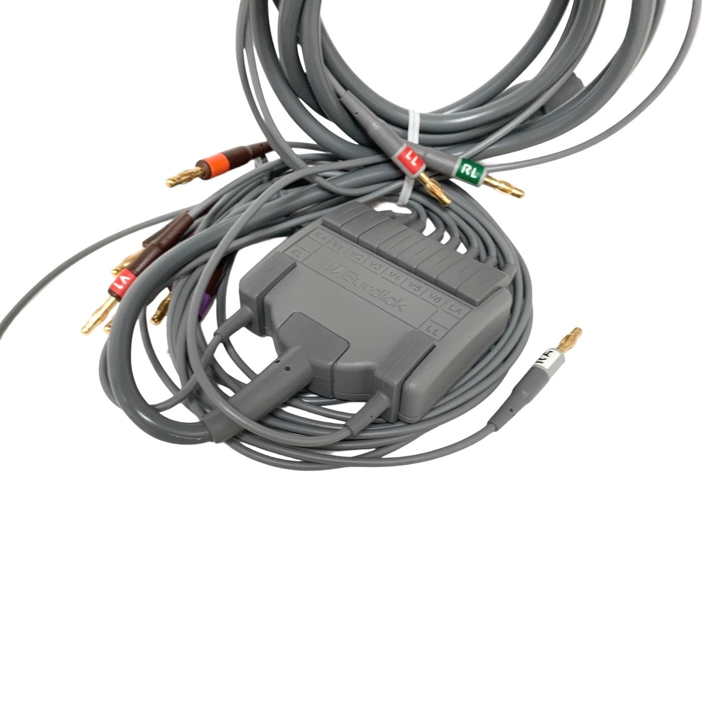 Burdick 007704 ECG Patient Cable 10-Lead AHA Replaceable Leads Cardiac Science