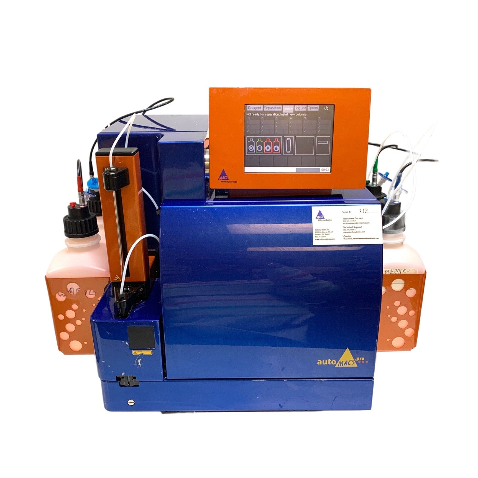 Miltenyi Biotec REF 130-092-545, Model autoMACS Pro Cell Separator w/Minisampler