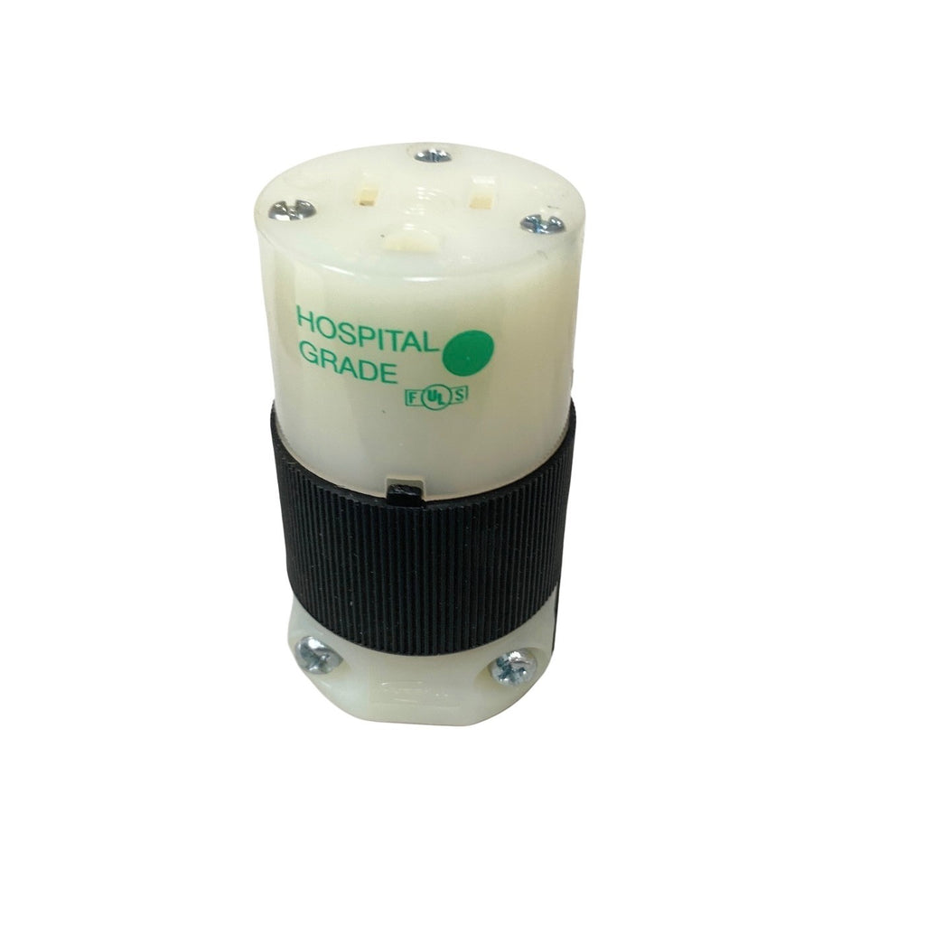 Hubbell Ref HBL8219CT Hospital Grade Connector 15A 125V NEMA 5-15R Insulgrip