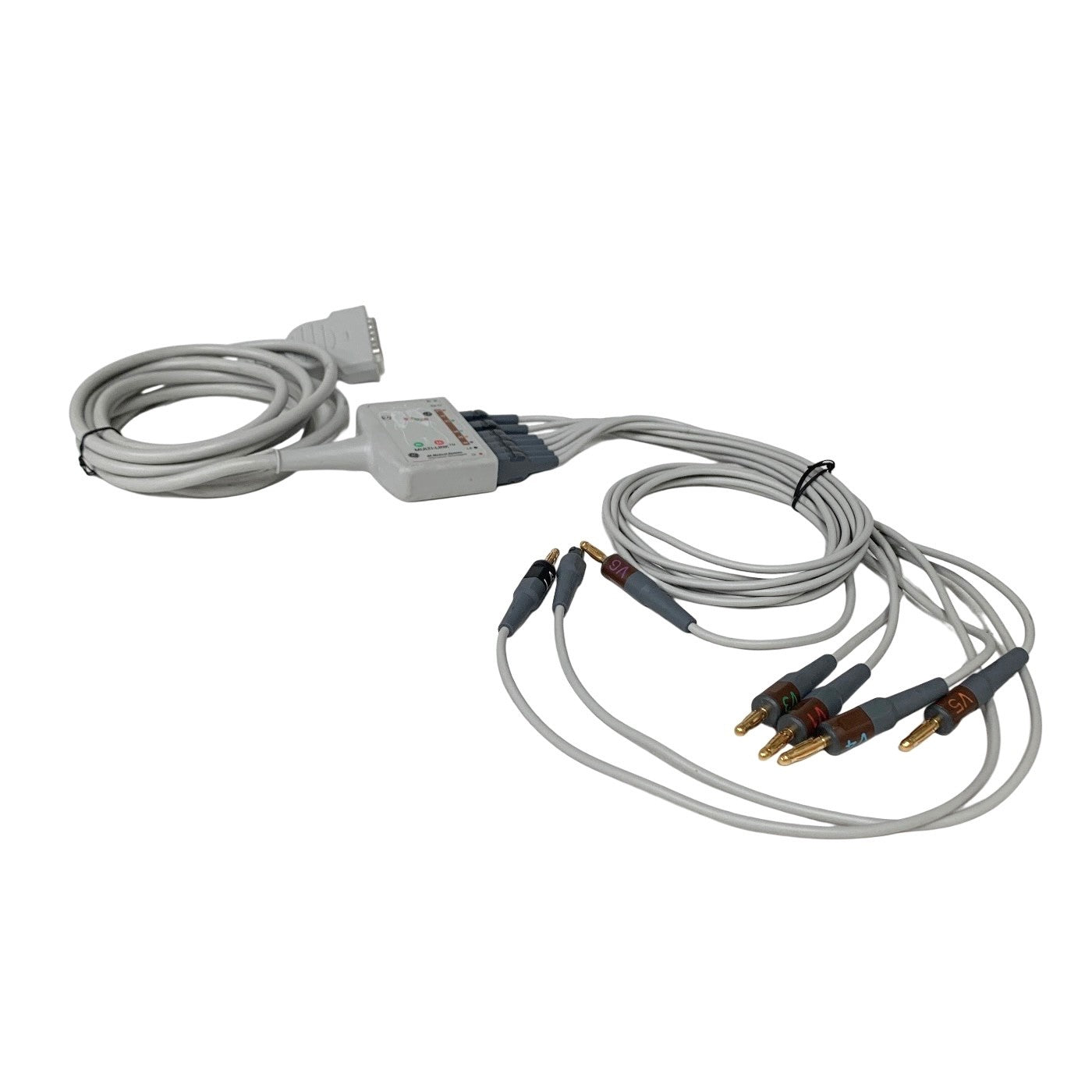 GE Multi-Link 10-Lead ECG EKG Trunk Cable Leadwires Banana Plug 22341809 Patient
