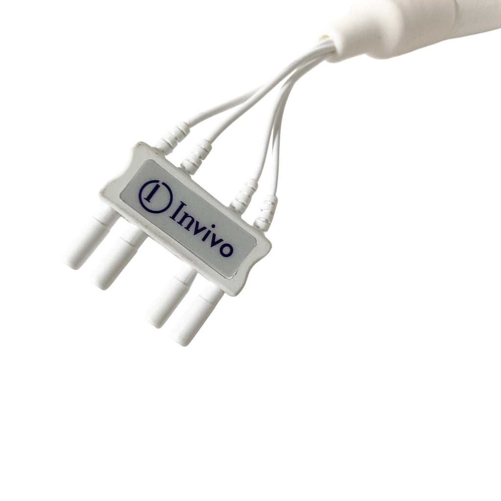 INVIVO REF 9224, MRI ECG LEAD WIRE, DAMAGED PIN SEE PICTURES, 4 LEAD ECG CABLE