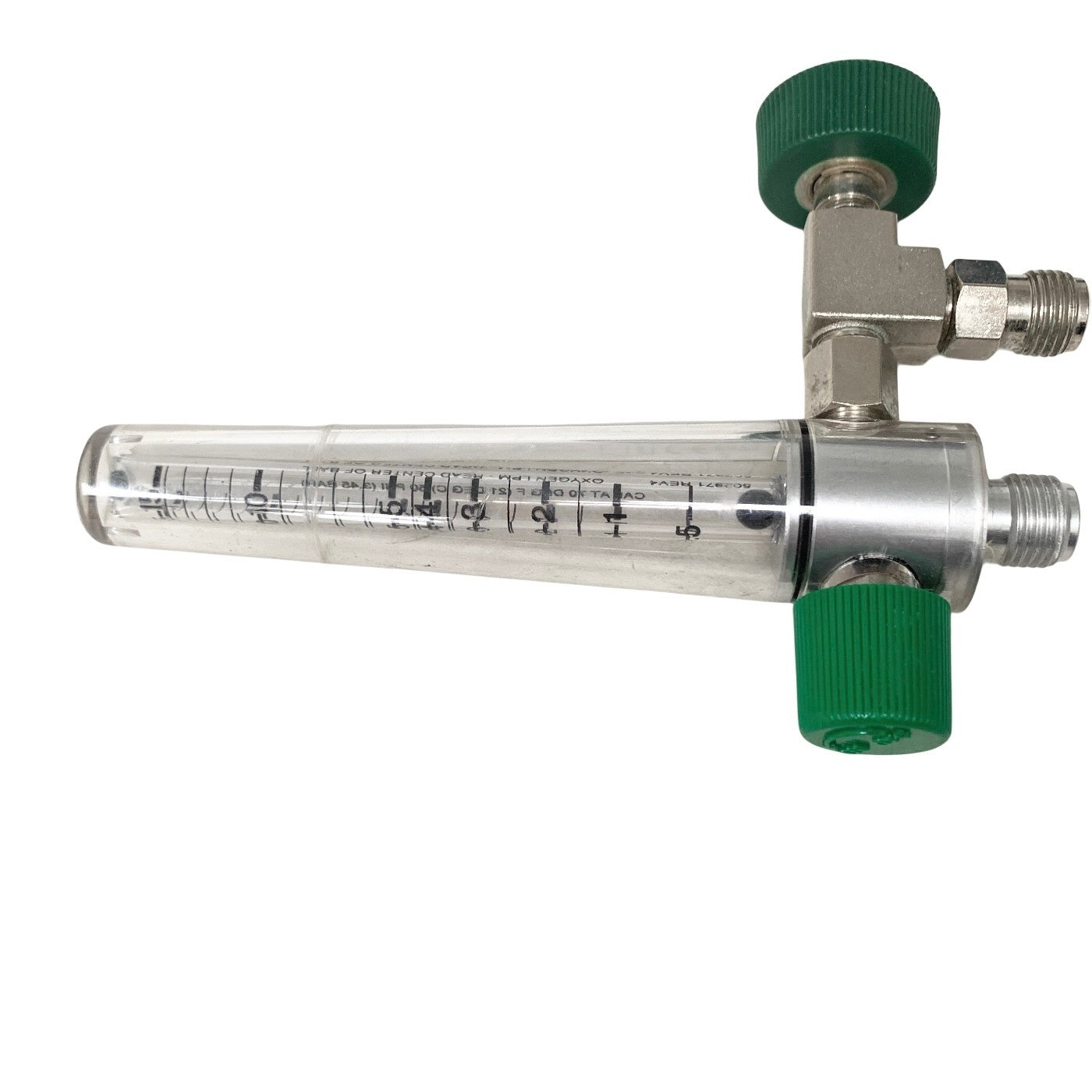 PRECISION MEDICAL 8MFA O2 Flowmeter 44-67 LPM Max Flush W/ Female Connector