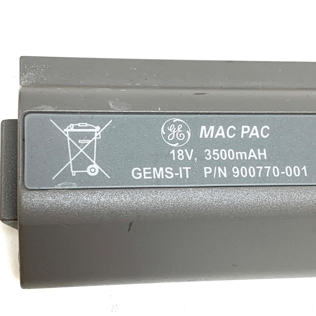 GE REF 900770-001, Battery For Mac Pac, 3500 mAH Rechargeable, GEMS-IT