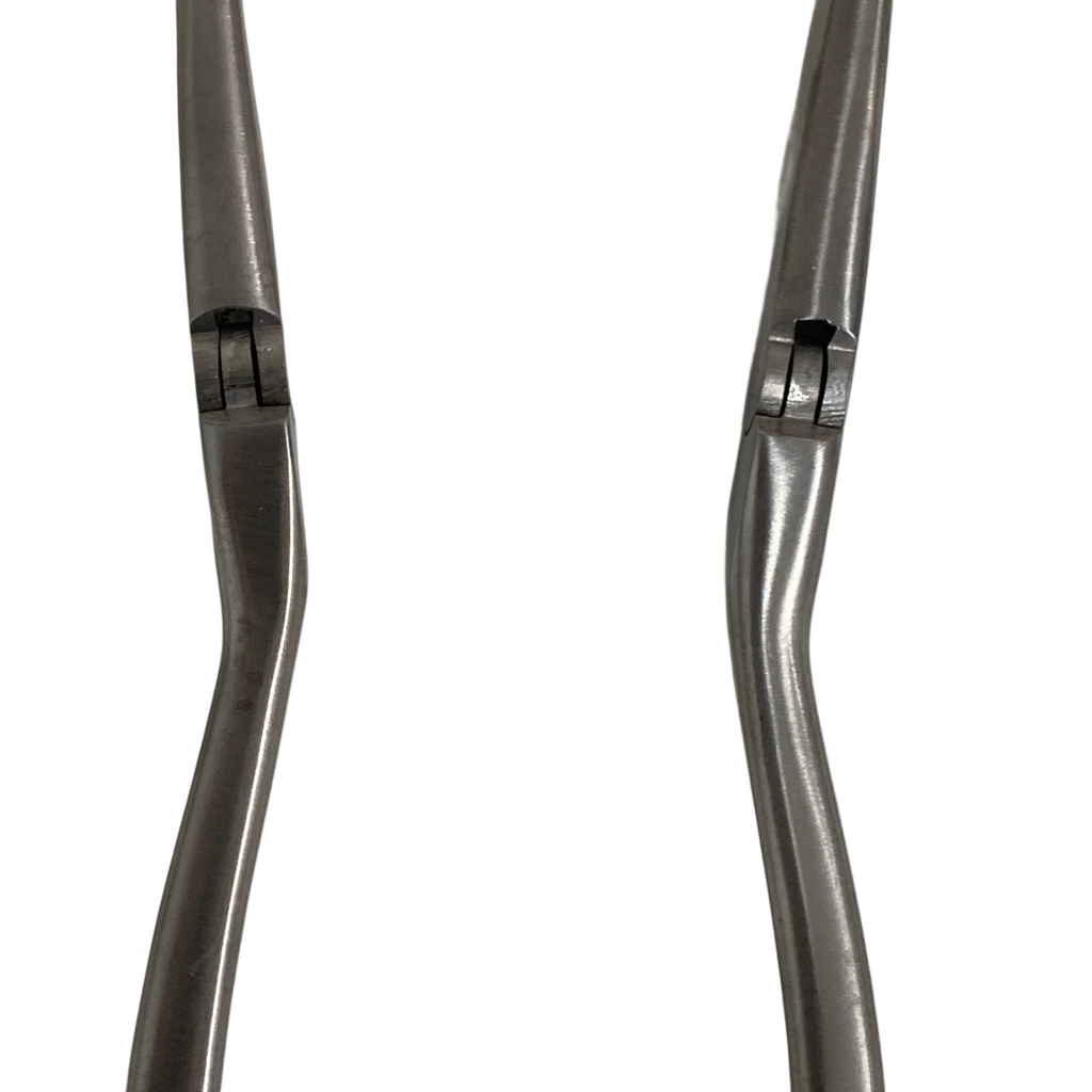 Jarit 205-210 Beckman Thyroid Retractor 12-3/8" Hinged 4x4 Sharp Prongs