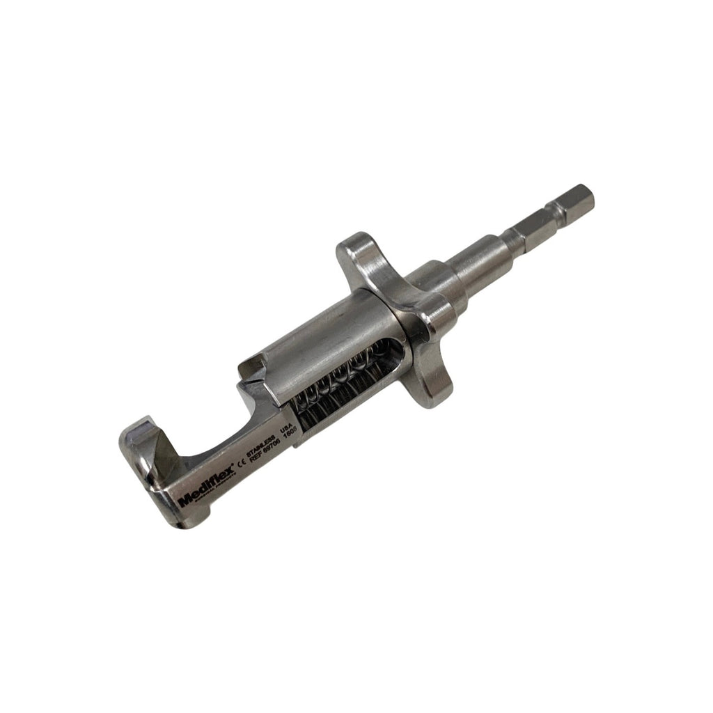Mediflex 69706 Stainless Steel Adjustable Holding Tip Hex Fitting Surgical Clamp