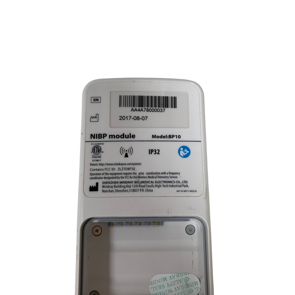 MINDRAY REF BP10, NIBP MODULE, MISSING BATTERY AND COVER