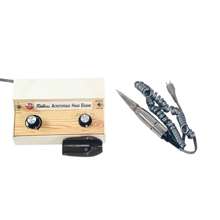BELL INTERNATIONAL ROBBINS C-310, ACROTORQUE HAND ENGINE w/ 25D-10988 HANDPIECE