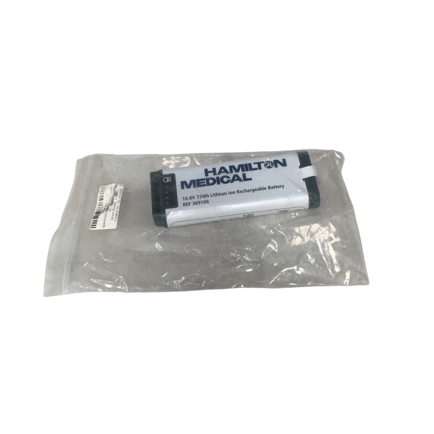 OEM Hamilton Medical Ref 369108, Battery 10.8V 72Wh Li-Ion Rechargeable