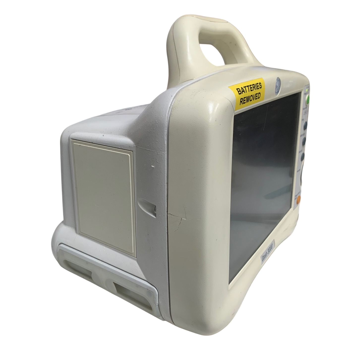 GE DASH 3000 PATIENT MONITOR - ECG, SPO2, NIBP, TEMP - NO BATTERIES OR PRINTER