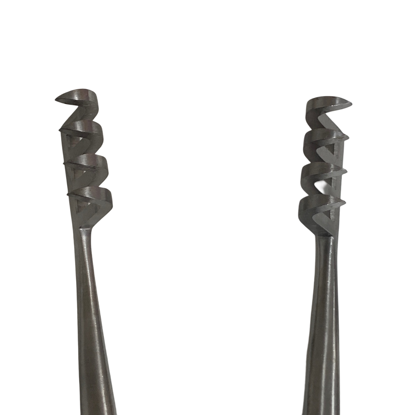 Jarit 205-210 Beckman Thyroid Retractor 12-3/8" Hinged 4x4 Sharp Prongs