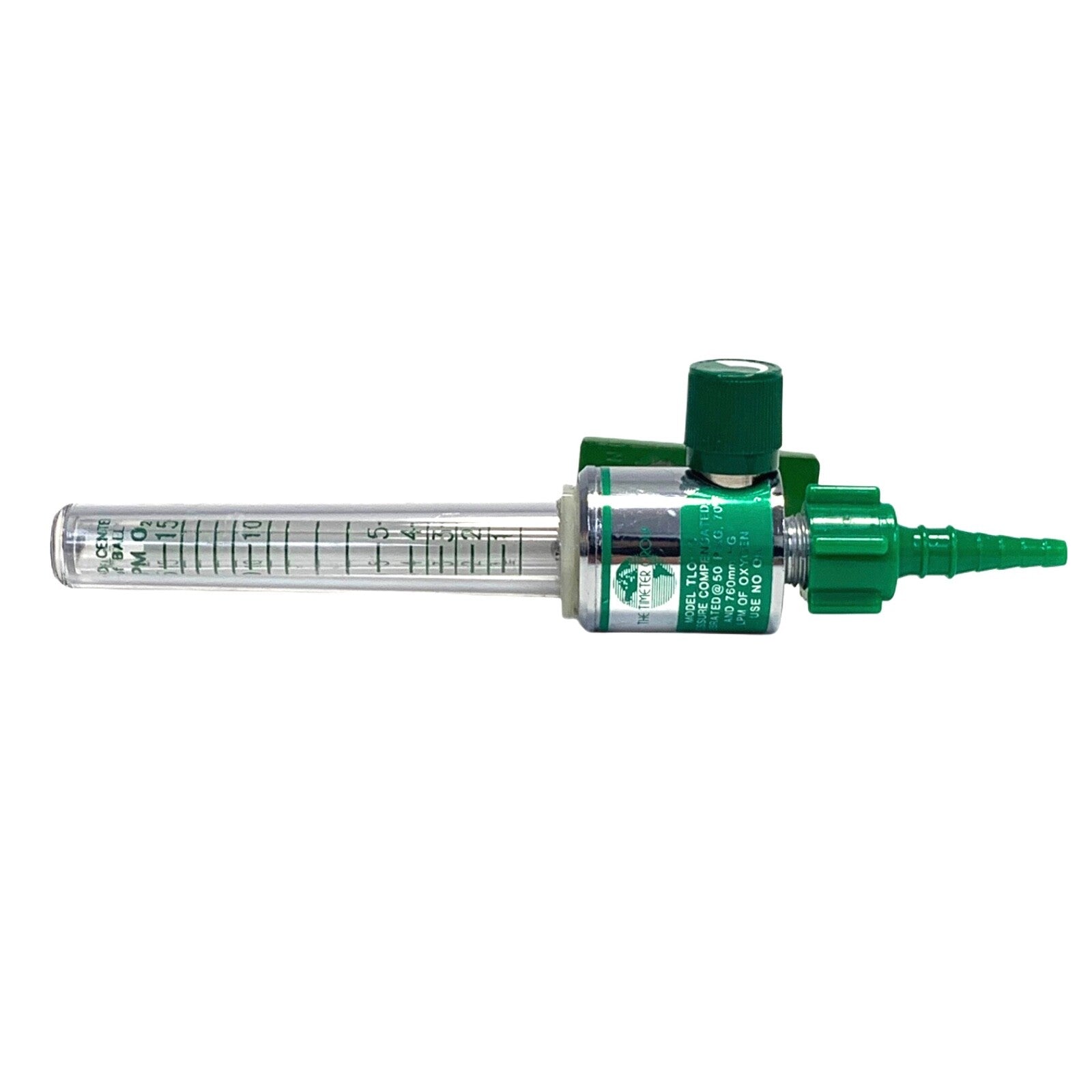 Allied Healthcare Timeter, Model TLO-15, Oxygen Flowmeter w/ Male Attachment