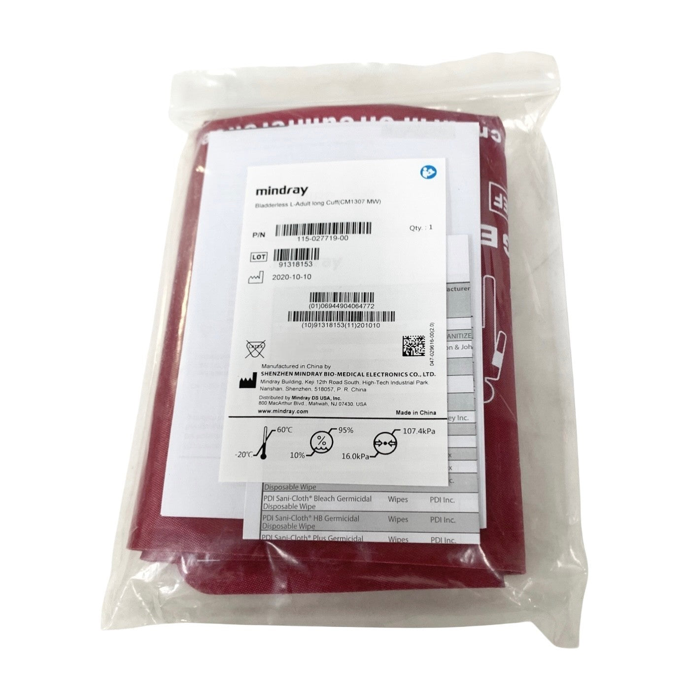 SHENZHEN MINDRAY REF 115-027719-00, Bladderless L-Adult long Cuff