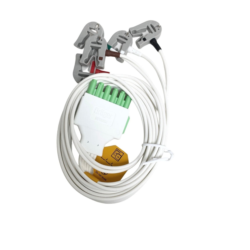 Drager REF MP00881, ECG CABLE, 5 LEAD, PATIENT UNIQUE