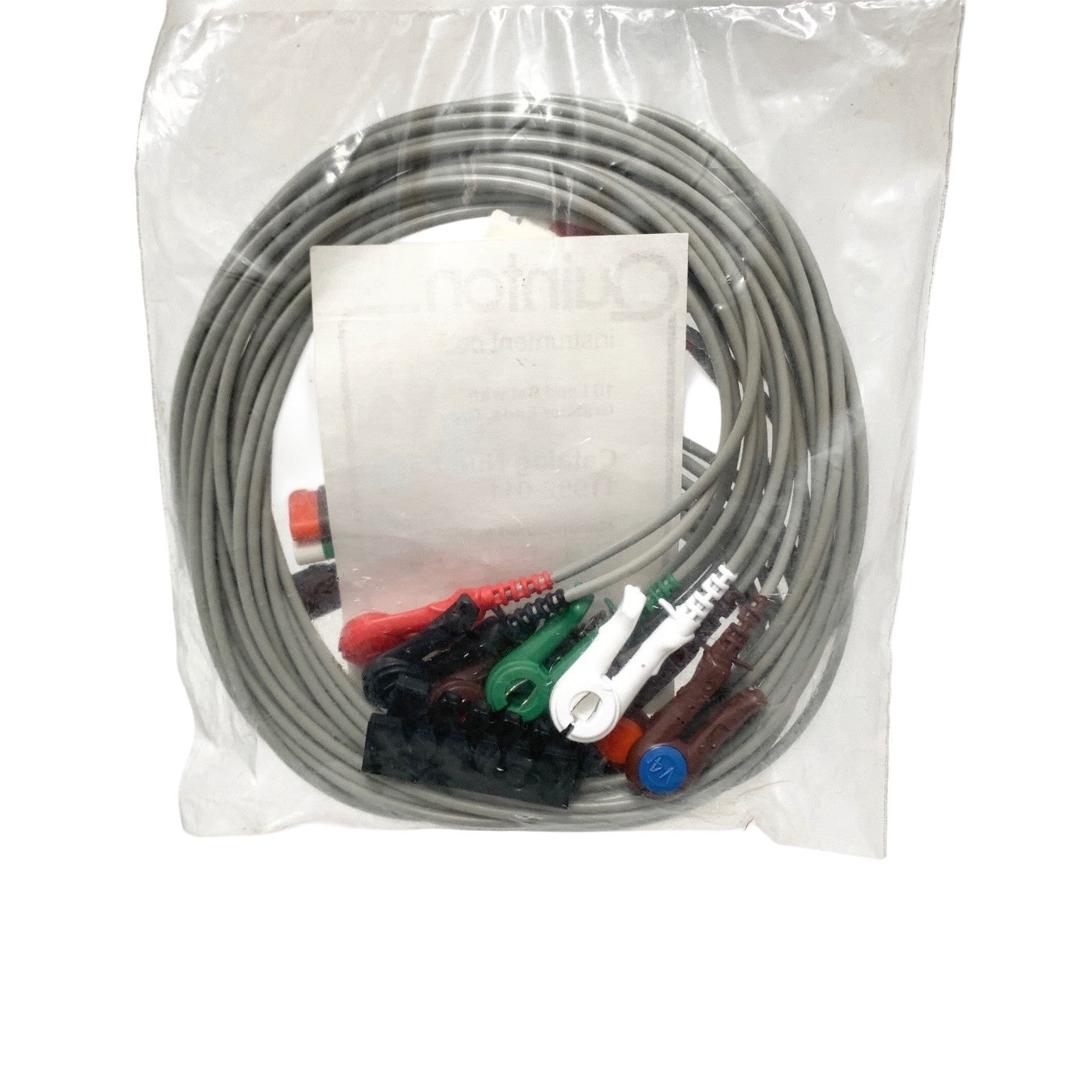 Quinton Ref 11952-011, 10-Lead ECG EKG Leadwire Set w/ Grabber Lead End