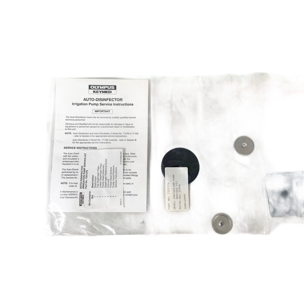 Olympus Keymed REF 7321376, Auto Disinfector Irrigation Pump Service Kit OEM New