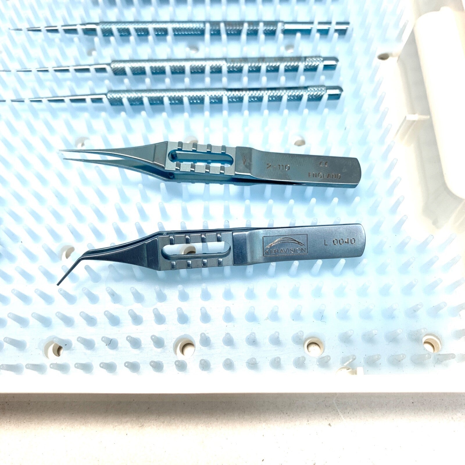 KERAVISION MICRO SURGERY OPTHALMIC INSTRUMENT LOT OF 12 W/ CASE