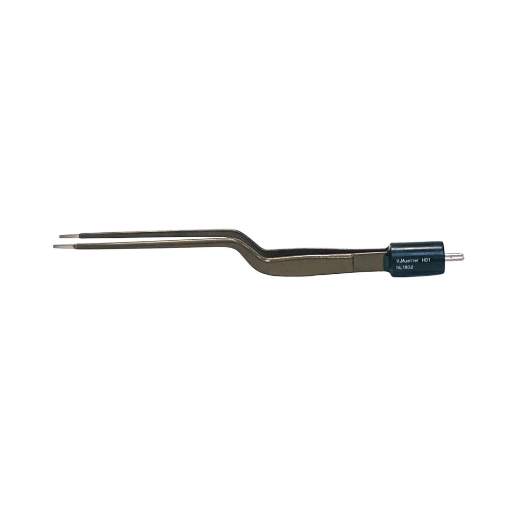 V.MUELLER NL1802 GERALD BIPOLAR FORCPS BAYNET SHAPE, INSULATED. LENGTH 14.6 cm