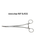 AESCULAP REF BJ532 Rogers Hysterectomy Forceps Curved, Serrated