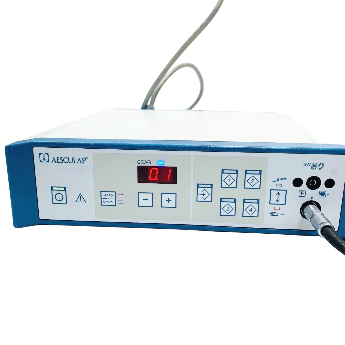 Aesculap REF GN60 HIGH FREQUENCY GENERATOR w/ MARQUARDT REF 2410.0401 FOOTSWITCH