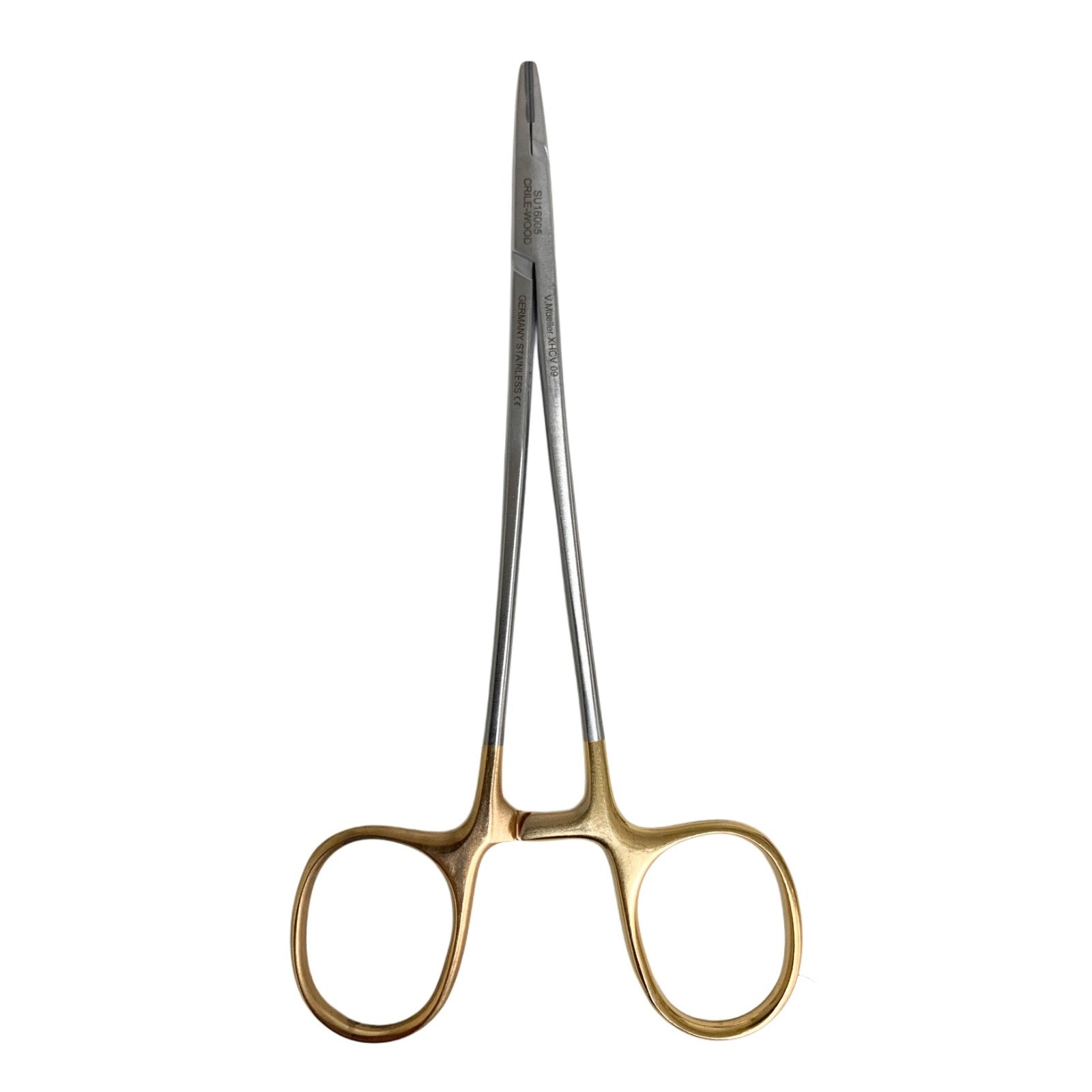 V. Mueller Surgical Needle Holder 6" Su16005 Gold Handle