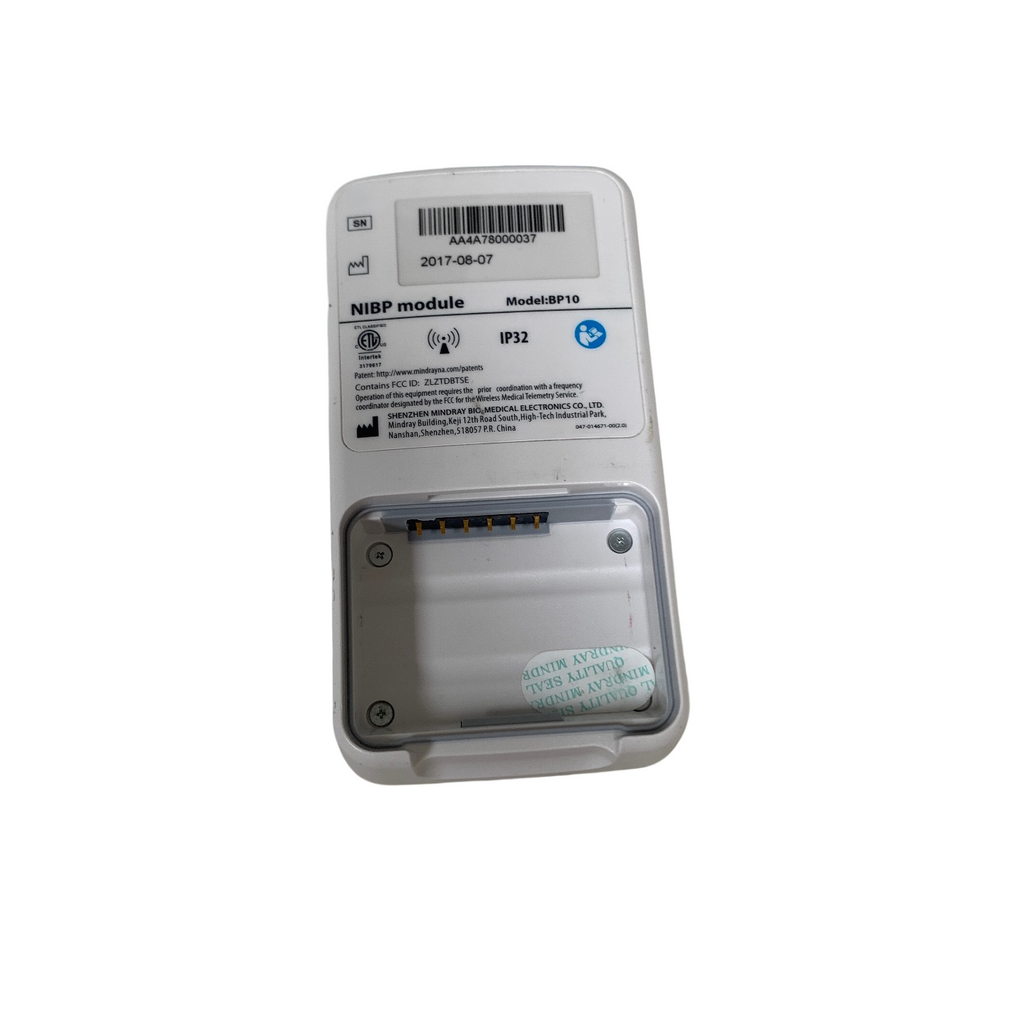MINDRAY REF BP10, NIBP MODULE, MISSING BATTERY AND COVER