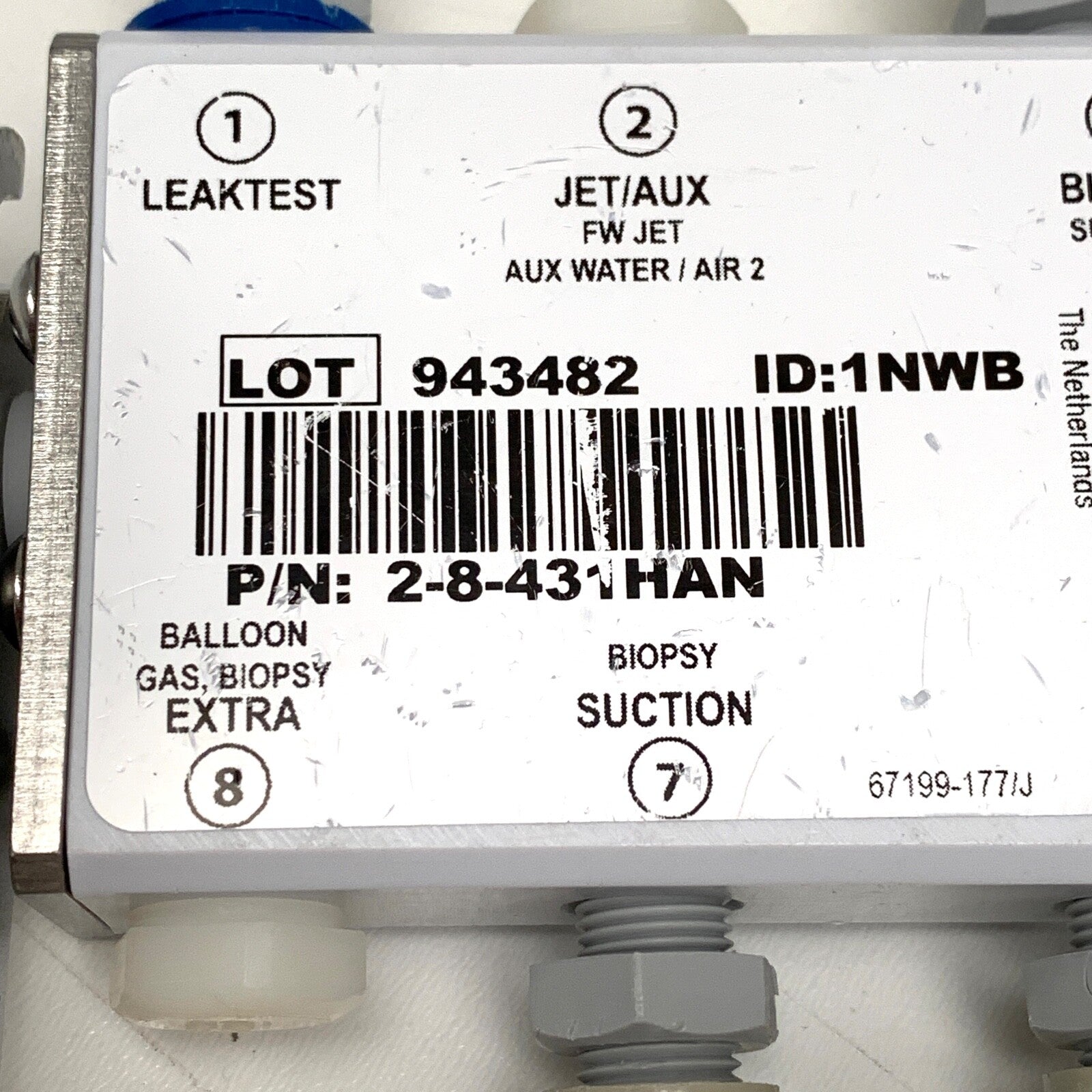 Medivators REF 2-8-431HAN, Hook-up Connector Assembly