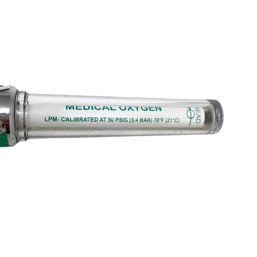 Ohio Medical Oxygen Flowmeter 0-15 LPM O2 Pressure Compensated DISS Connection