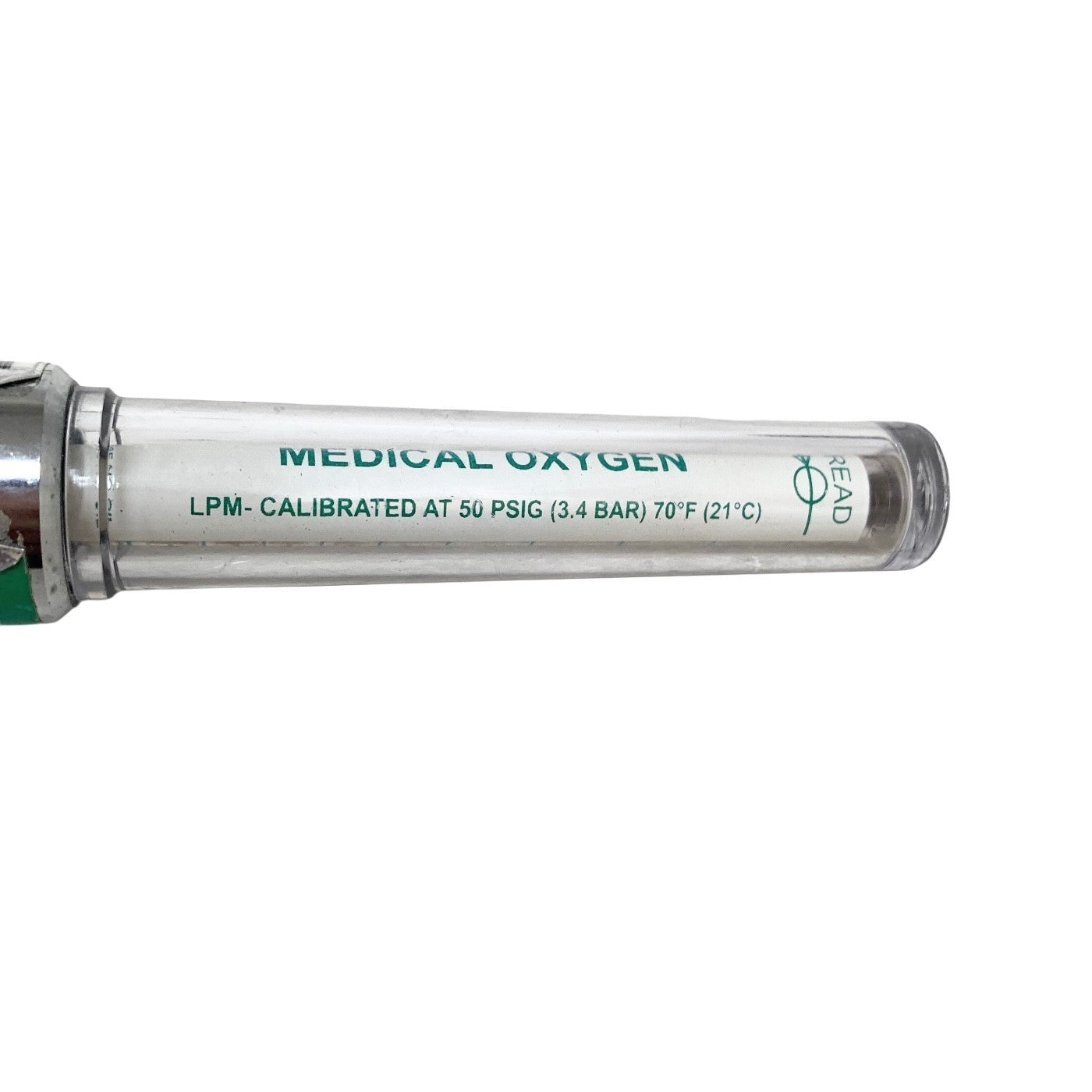 Ohio Medical Oxygen Flowmeter 0-15 LPM O2 Pressure Compensated DISS Connection