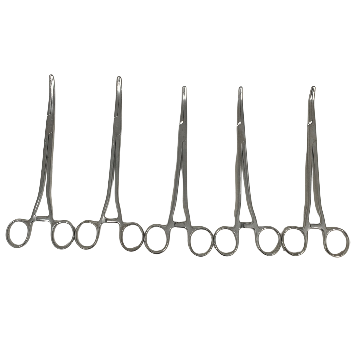GERMAN SURGICAL INSTRUMENTS LOT OF 5 Heaney Ballentine Hysterectomy Clamps 8 in