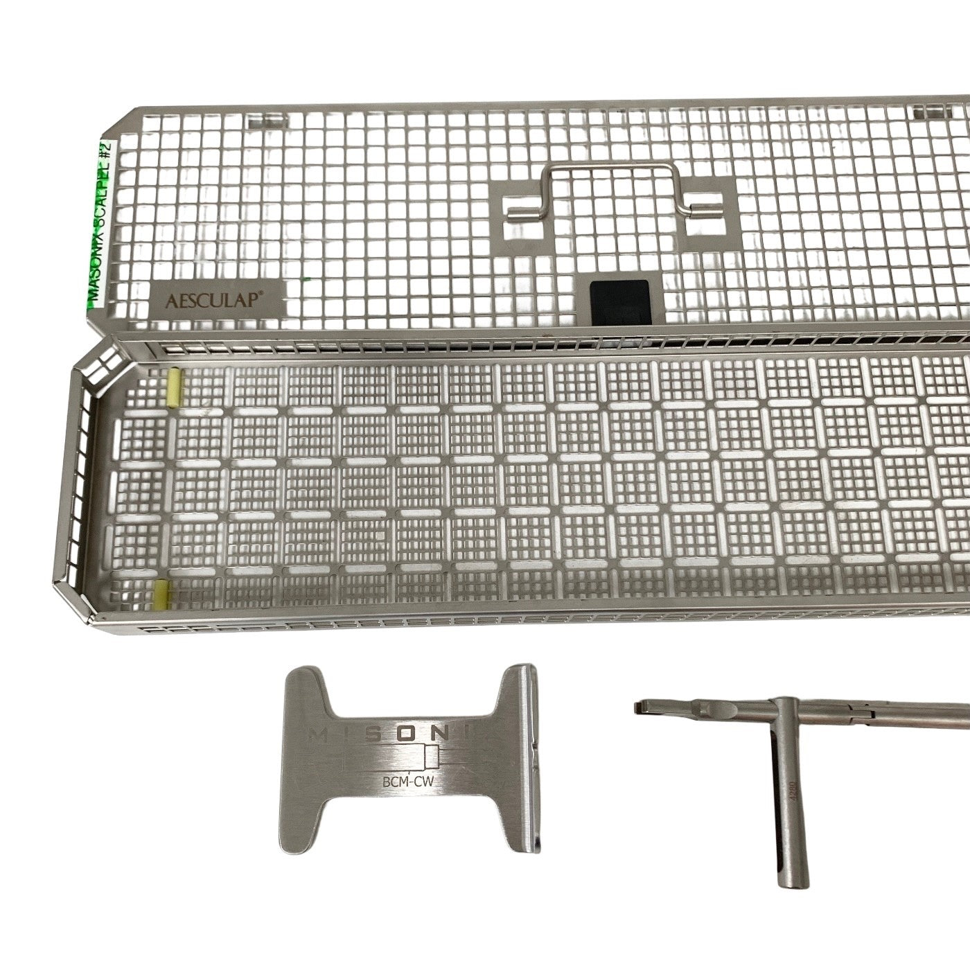 MISONIX REF BCM-2W, Blade T-wrench w/BCM-CW NeXus Counter WRENCH & AESCULAP CASE
