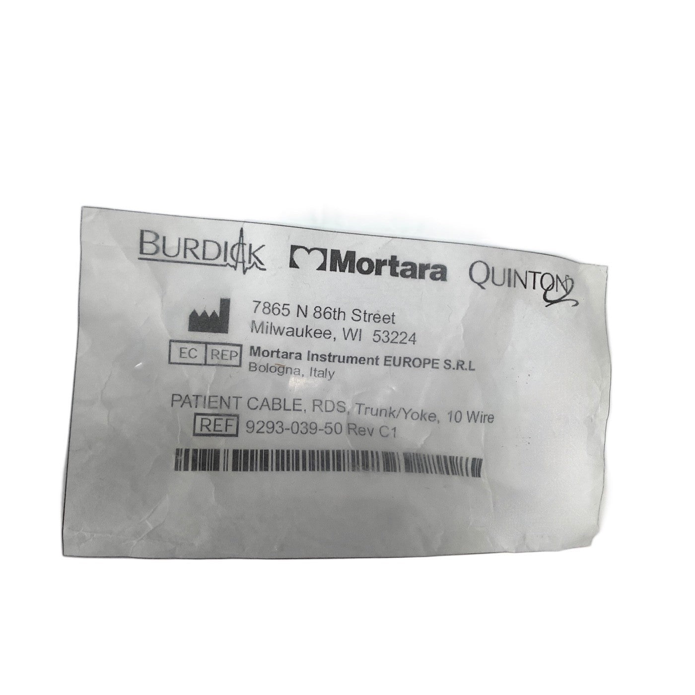 Burdick Ref 9293-039-50, 10 Lead ECG EKG Patient Cable RDS