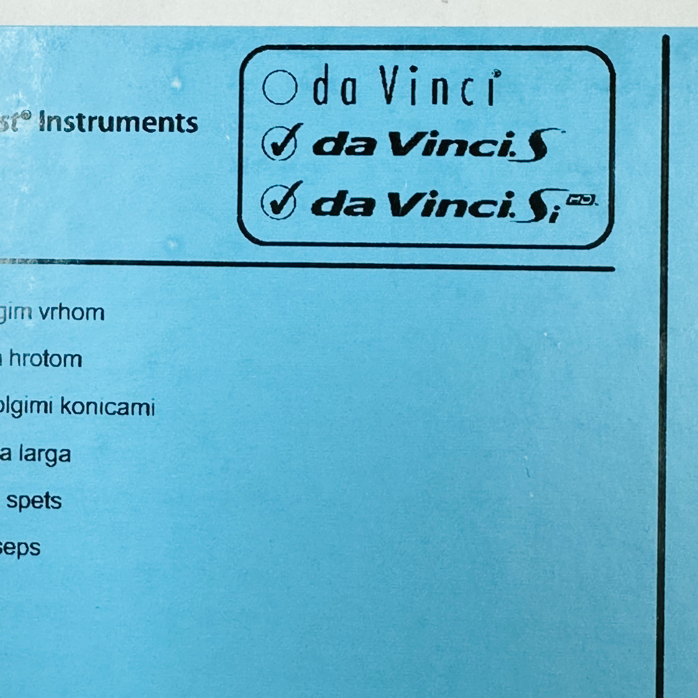 Intuitive Surgical 420048 Da Vinci Long Tip Forceps 8mm Instrument (New)
