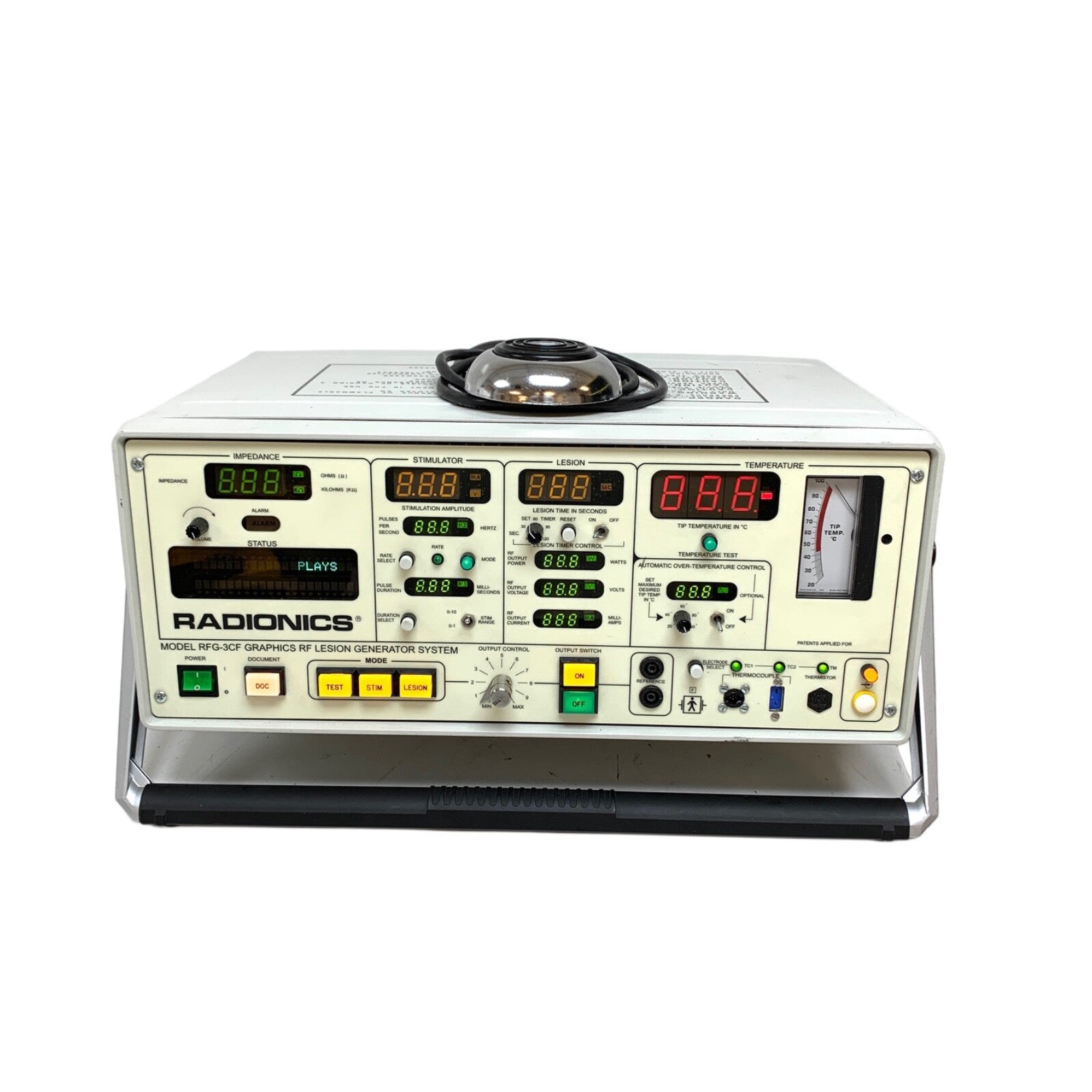 Radionics REF RFG-3CF, Graphics RF Lesion Generator System w/ Footswitch