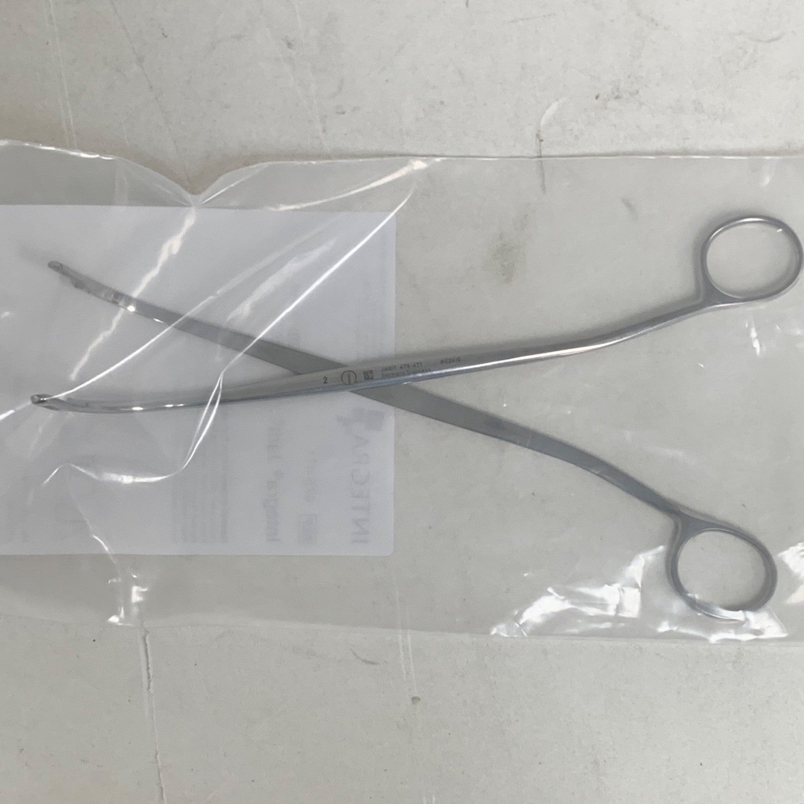 Integra Jarit Randall Kidney Stone Forceps 8-1/2" Half Curved New