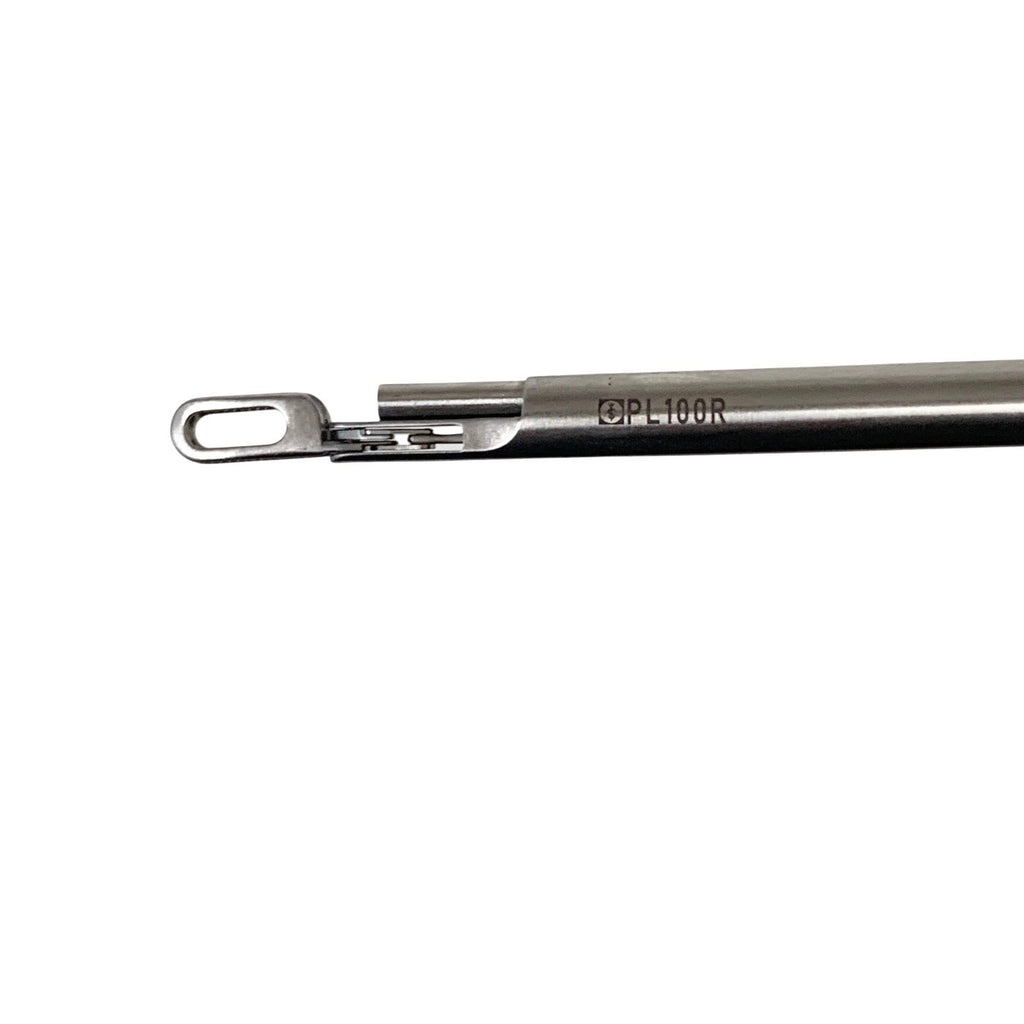 Aesculap Ref PL100R, Cholangiography Clamp Straight 5mm 17-3/8"